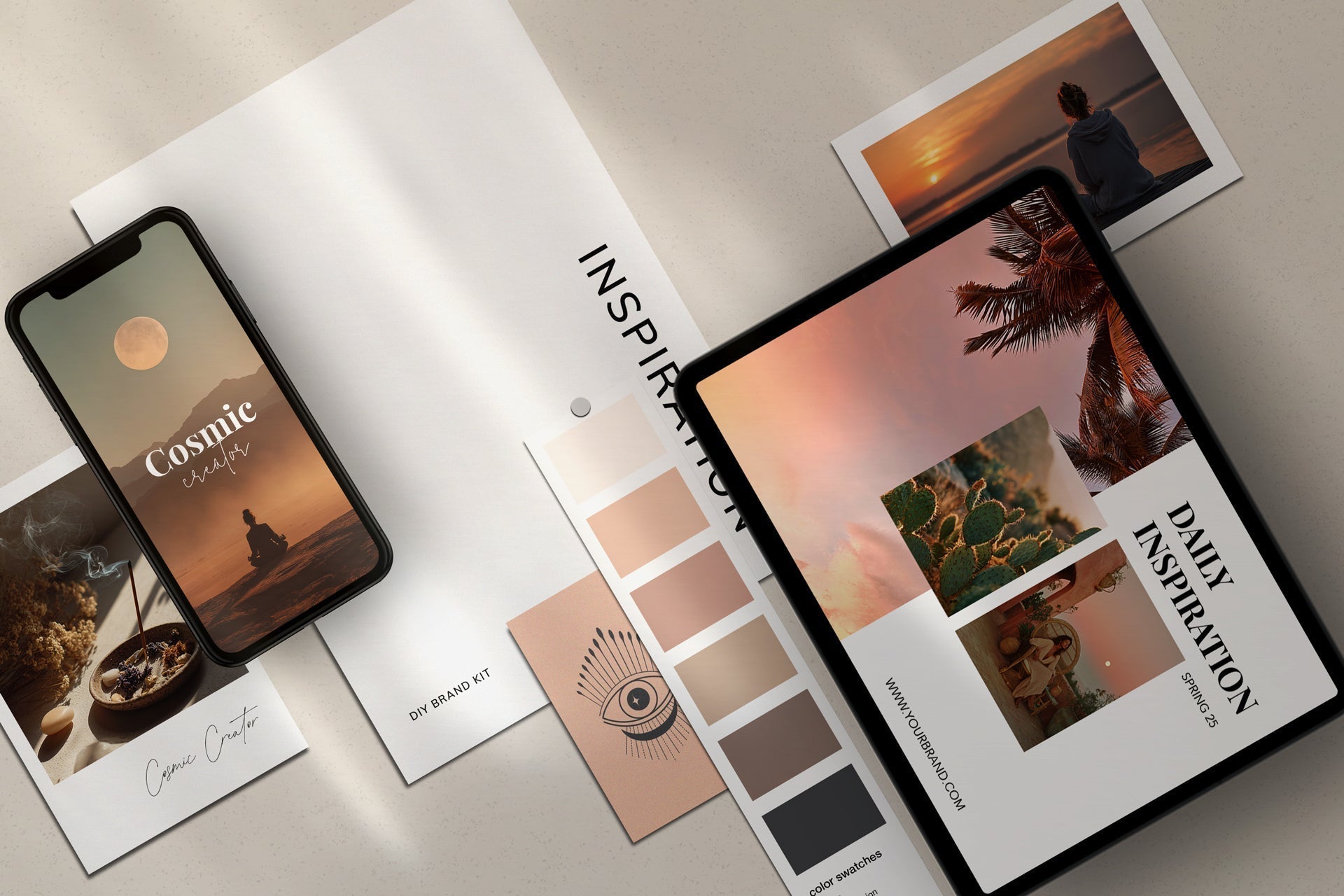 How to Build a Modern Boho Brand Identity for Your Yoga or Wellness Coaching Business