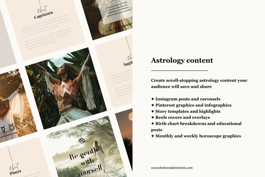 Astrology Design Elements - Metallic Copper