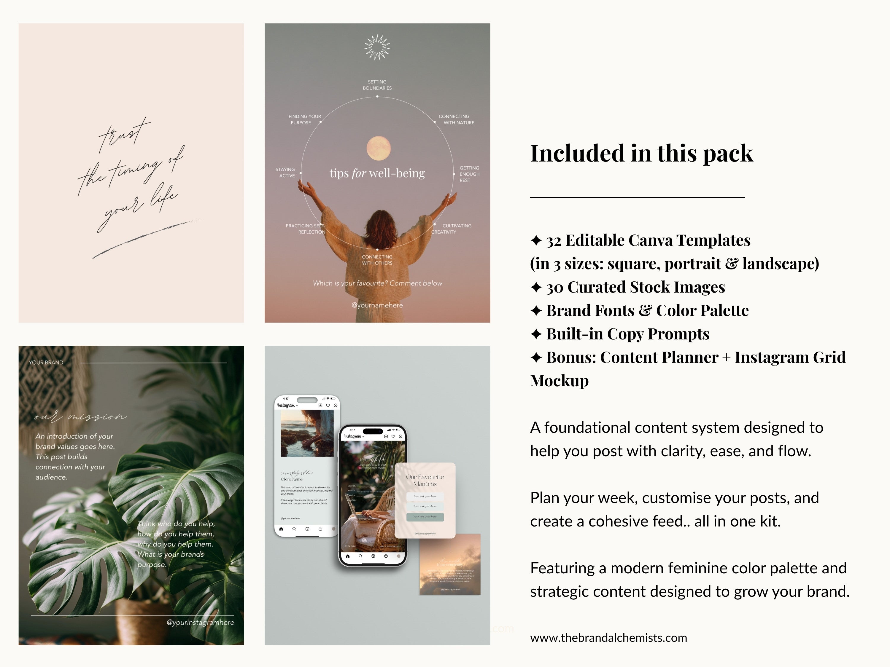 Cosmic Creator - Modern Boho Instagram Post Templates