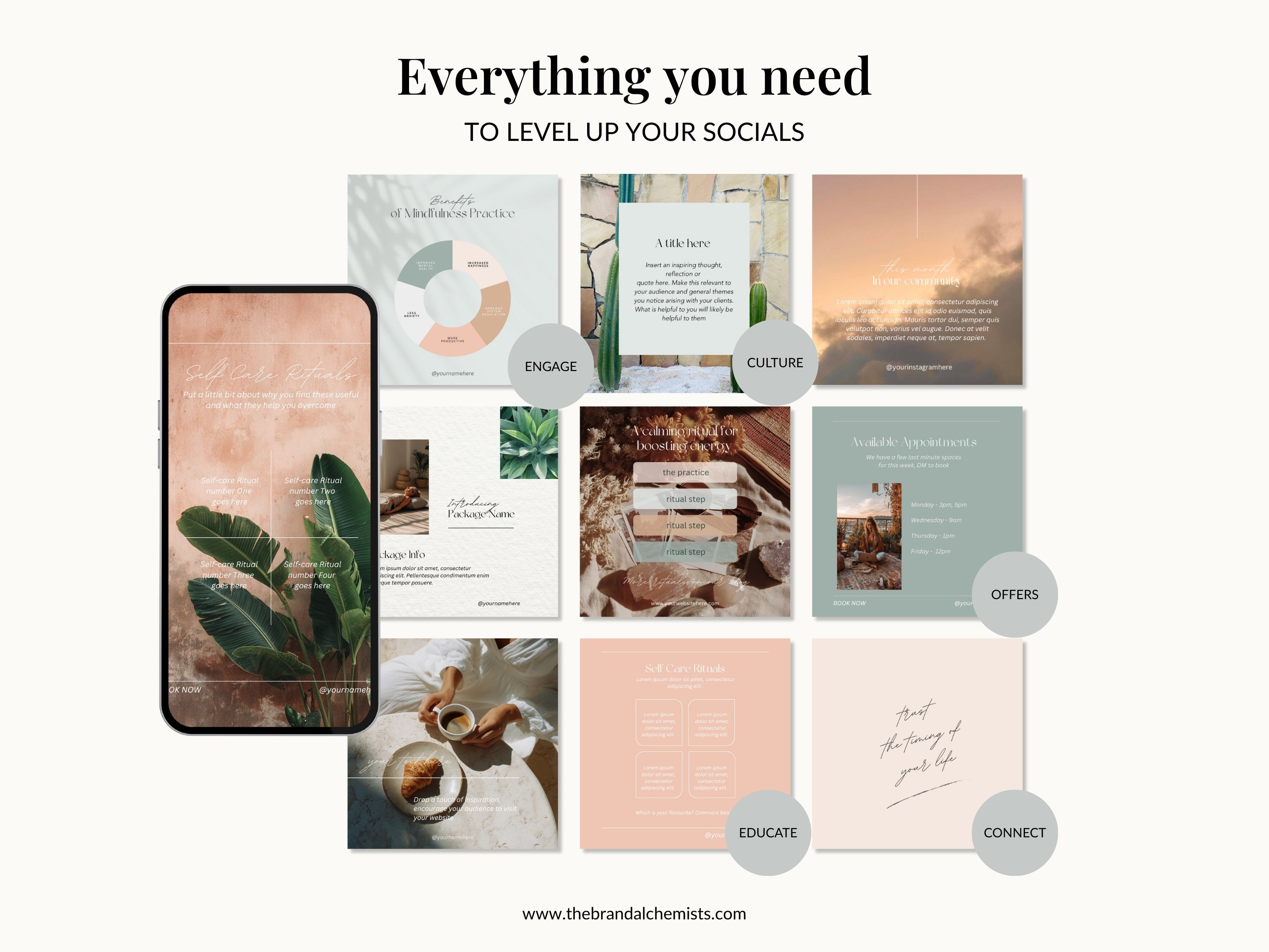 Cosmic Creator - Modern Boho Instagram Post Templates
