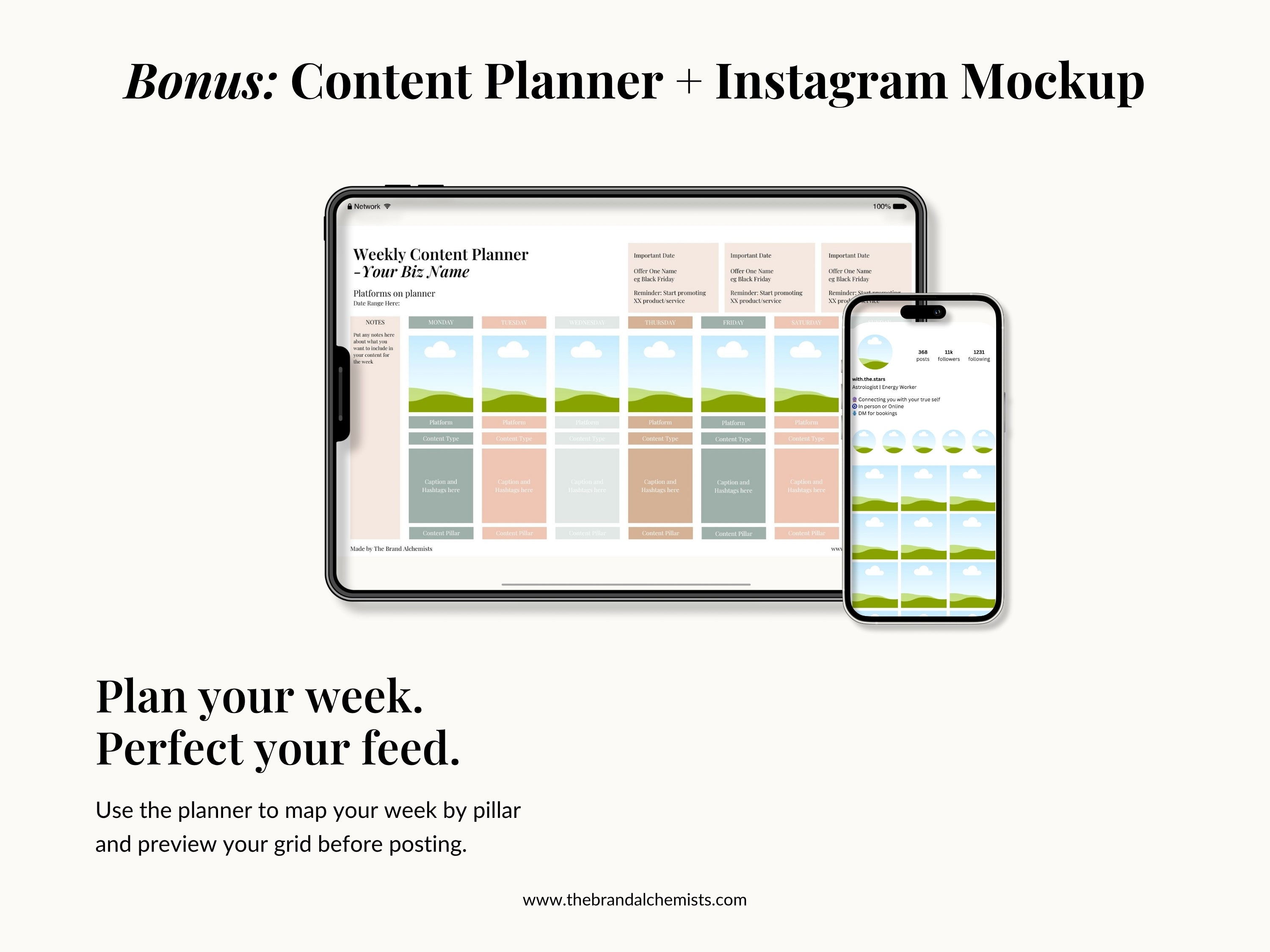 Cosmic Creator - Modern Boho Instagram Post Templates