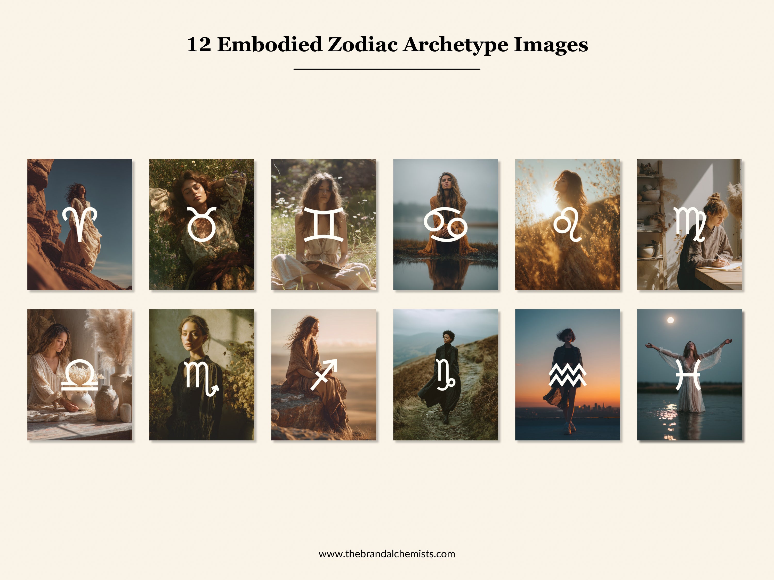 Cosmic Archetypes Zodiac Instagram Templates