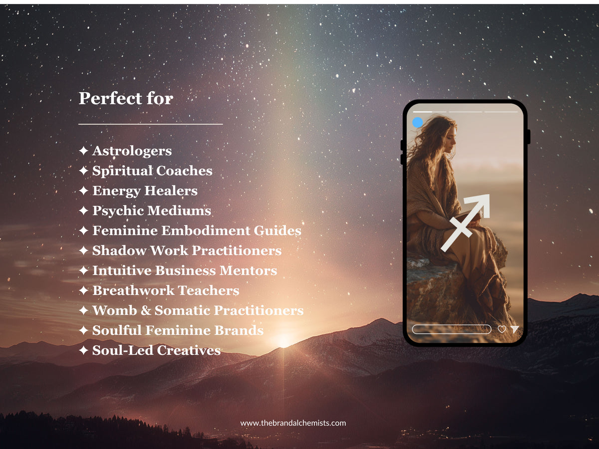 Cosmic Archetypes Zodiac Instagram Templates