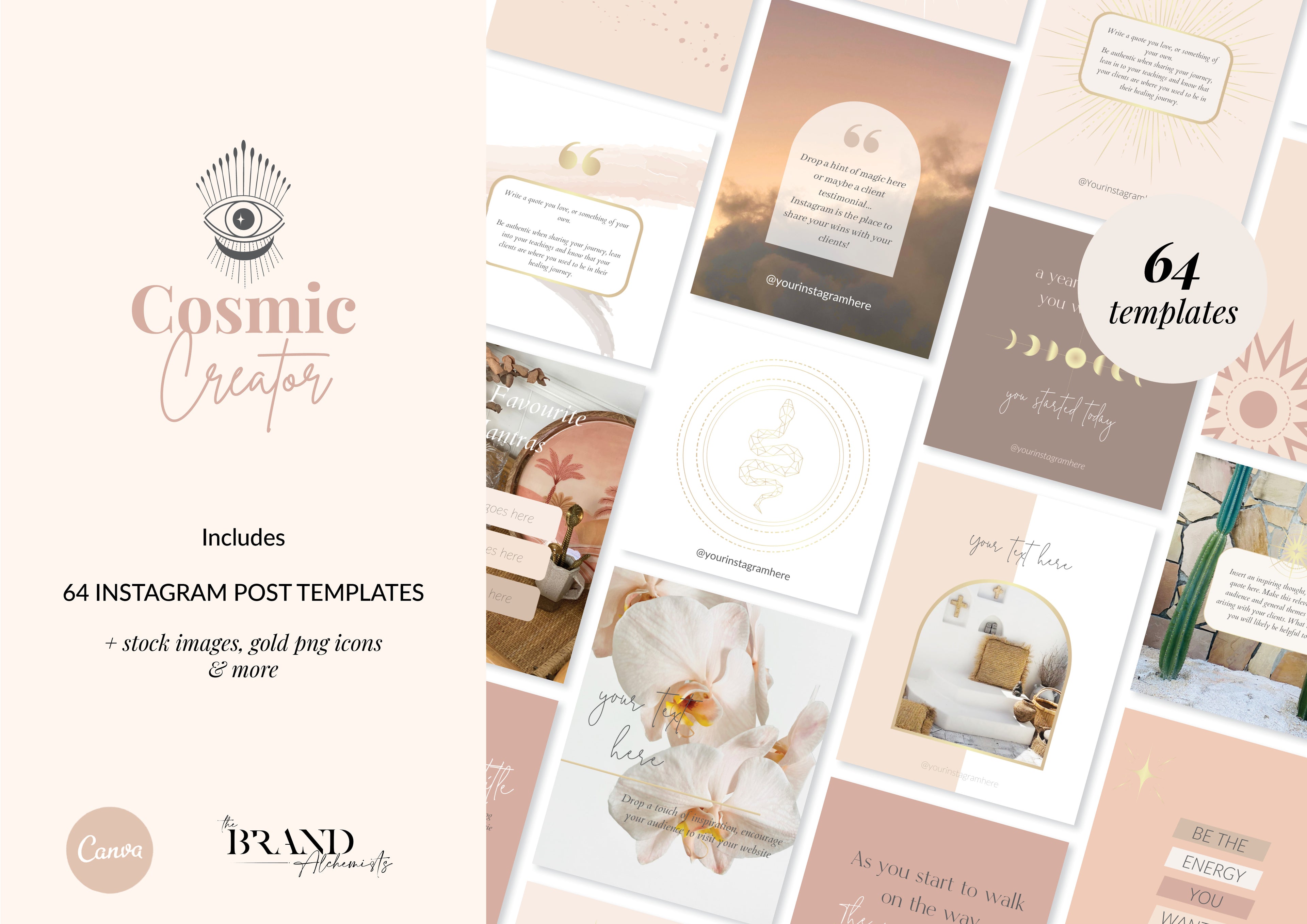 Cosmic Creator Instagram Post Templates