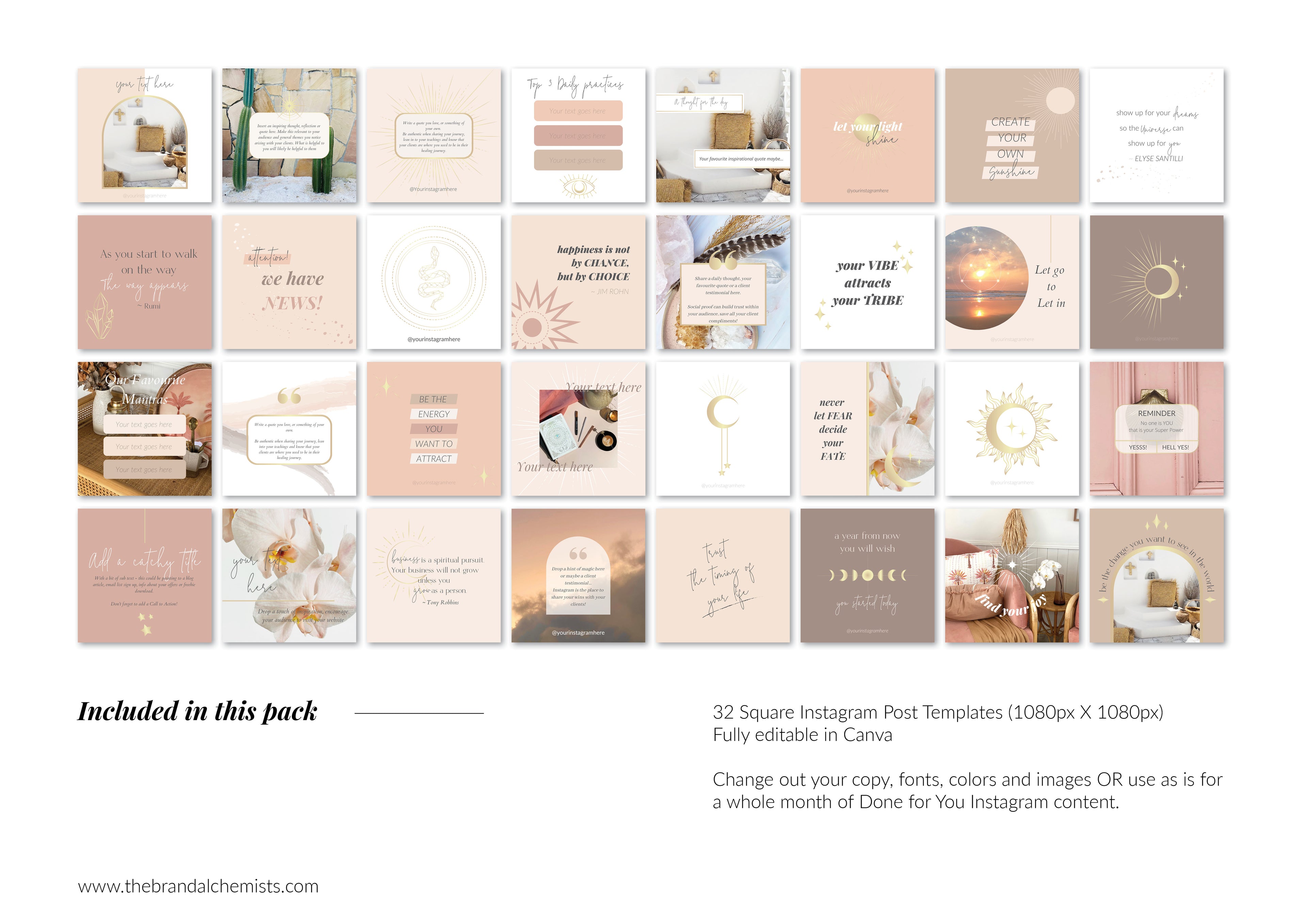 Cosmic Creator Instagram Post Templates