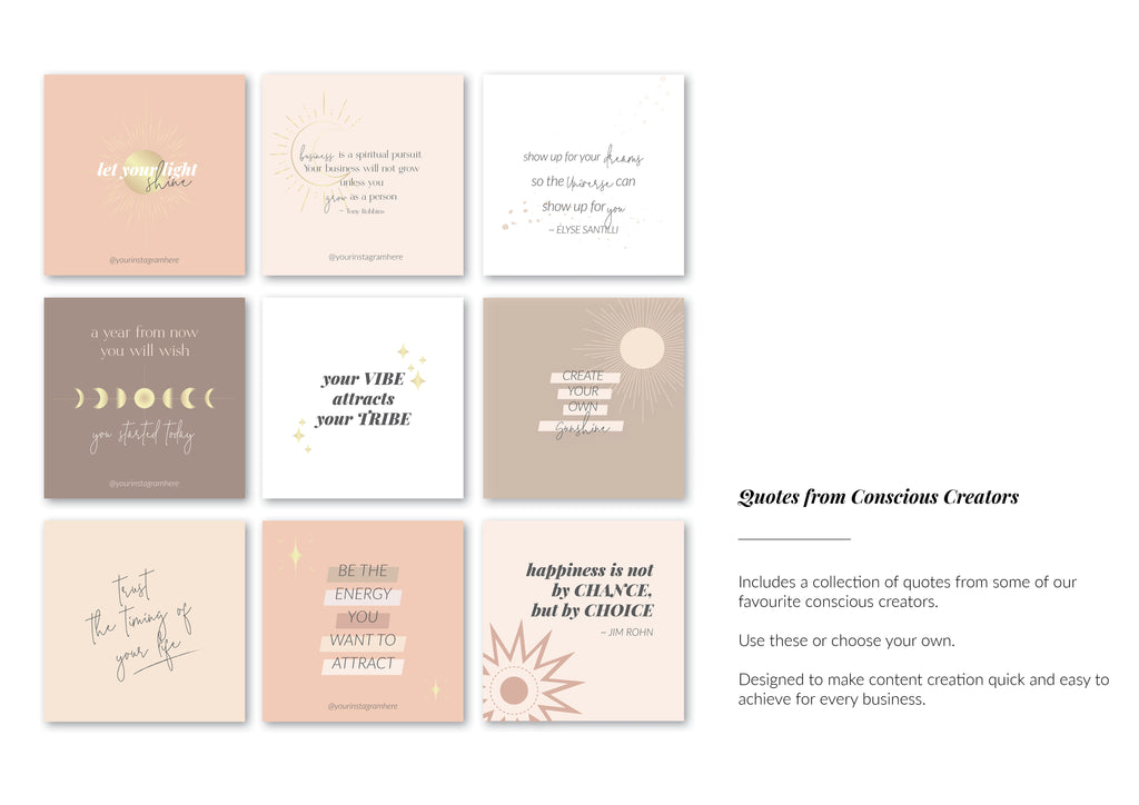 Cosmic Creator Instagram Post Templates