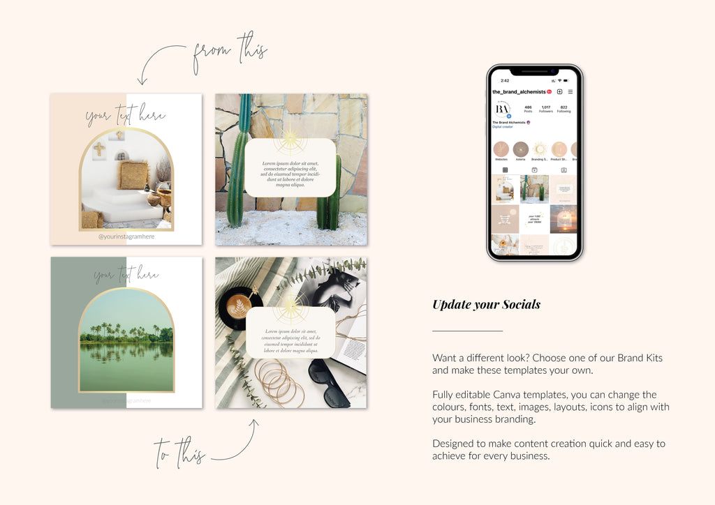 Cosmic Creator Instagram Post Templates