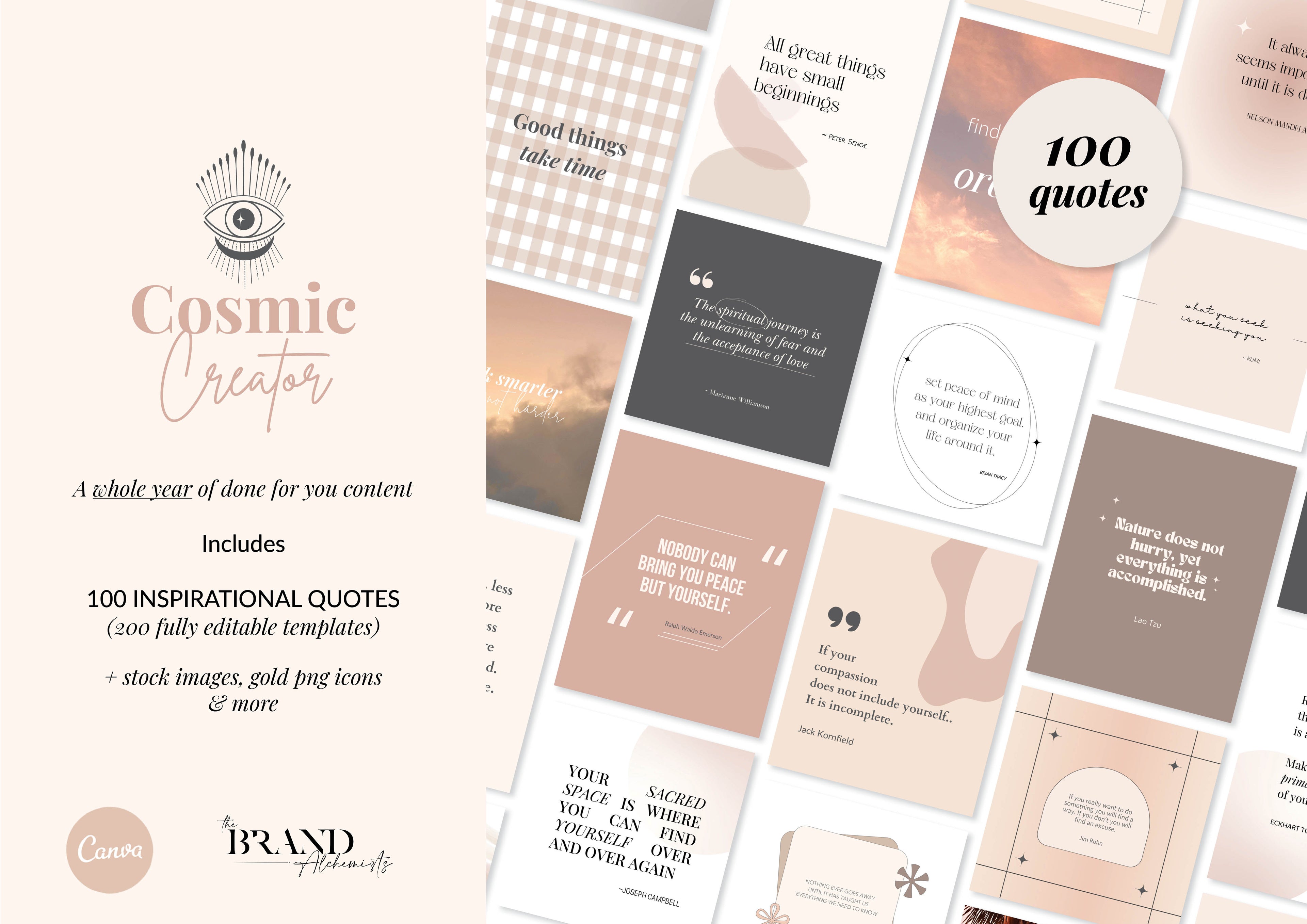 Cosmic Creator Instagram Inspirational Quote Pack