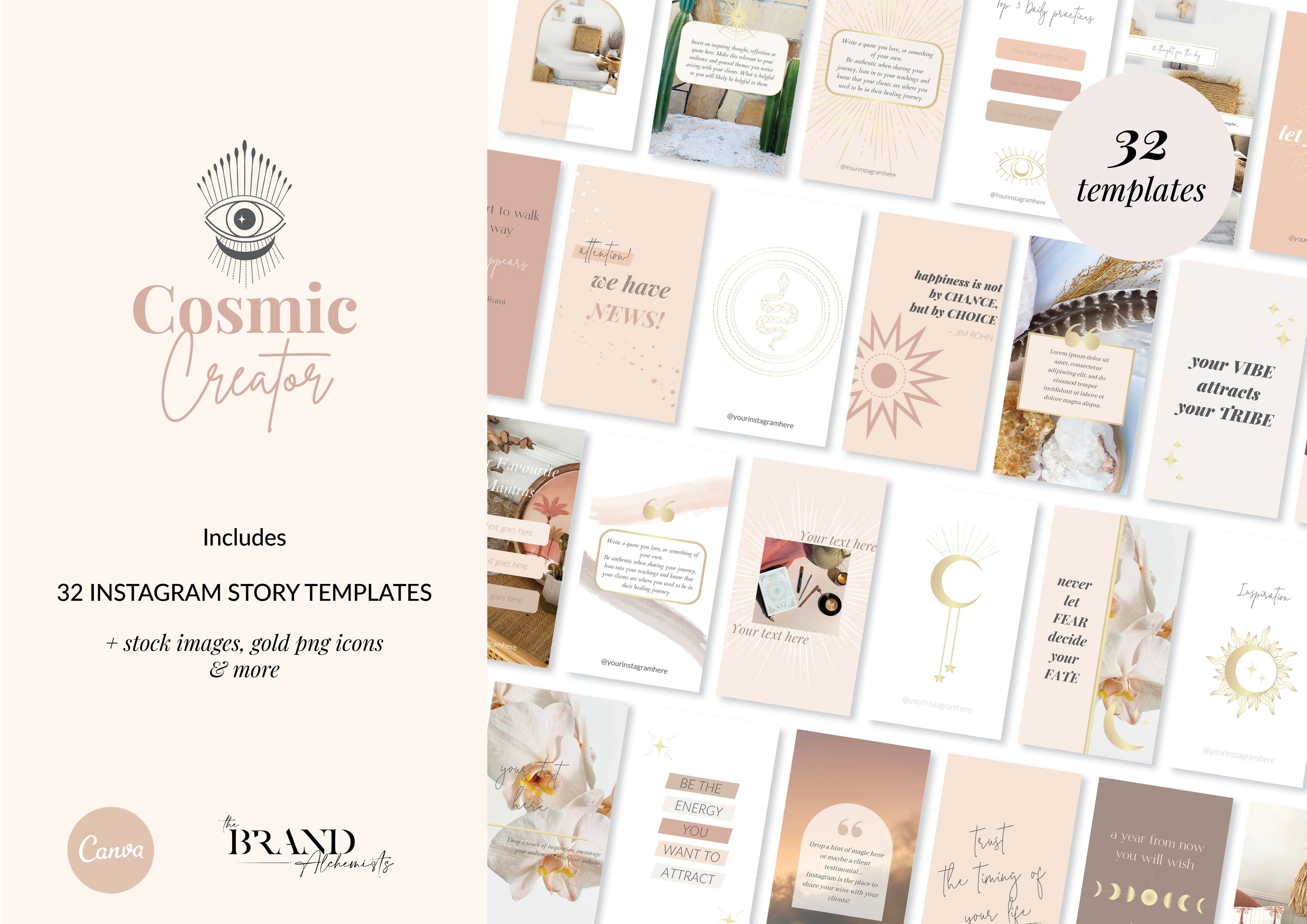 Cosmic Creator Instagram Story Templates