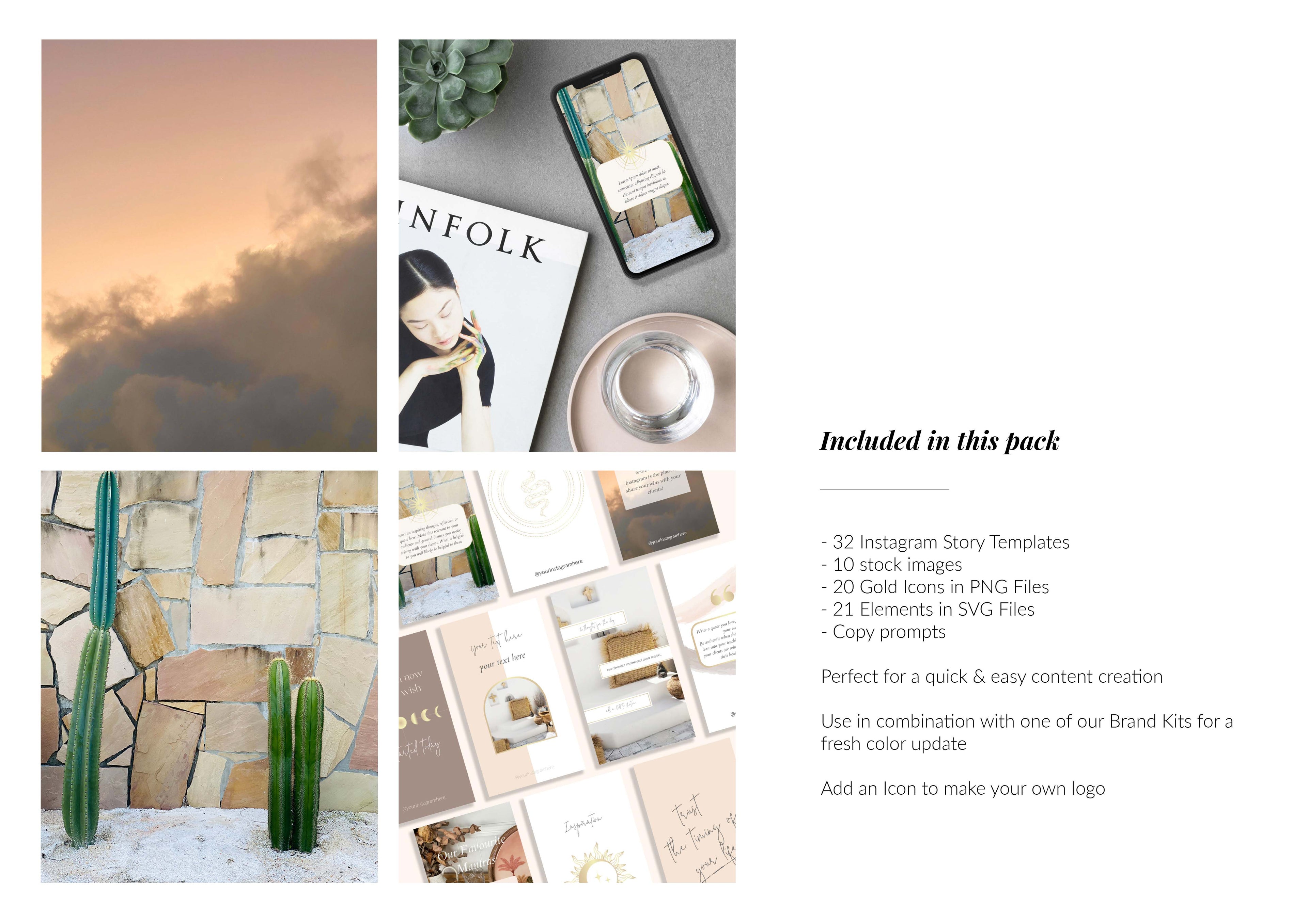 Cosmic Creator Instagram Story Templates