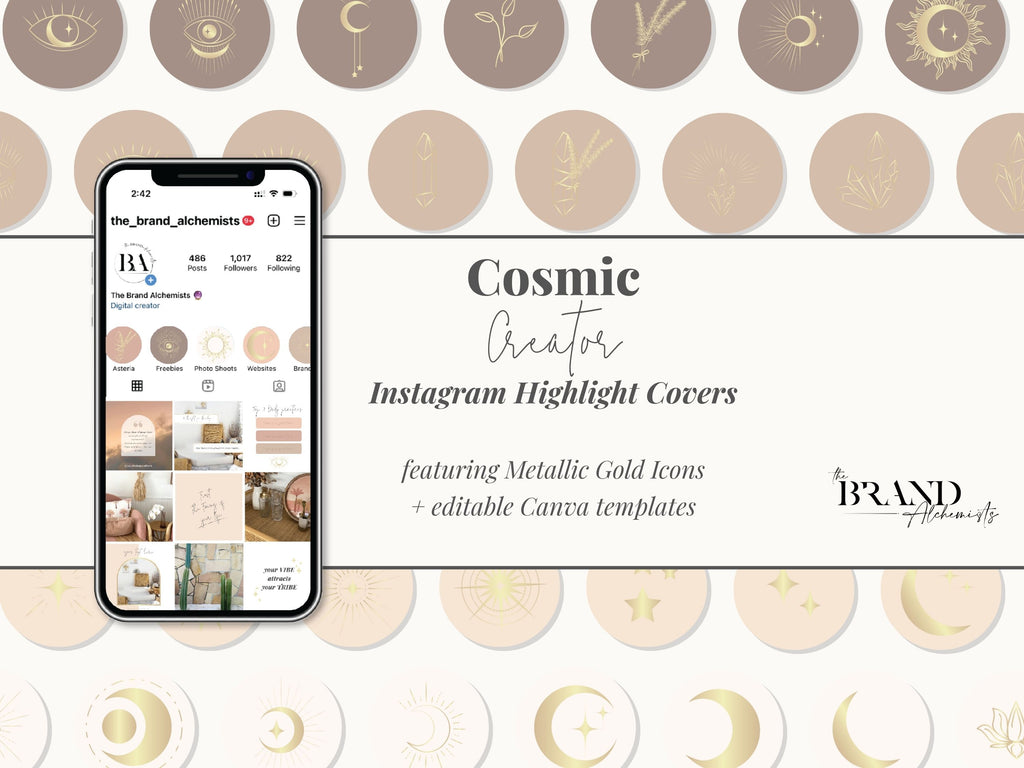 Cosmic Creator Instagram Highlight Covers