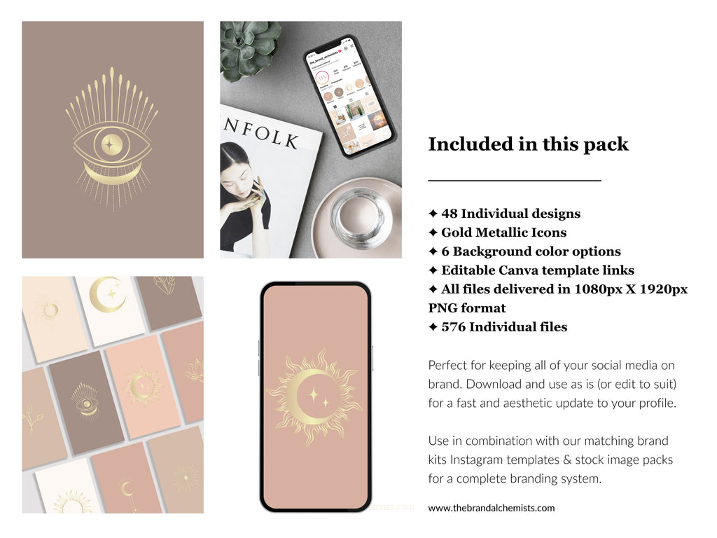 Cosmic Creator Instagram Highlight Covers