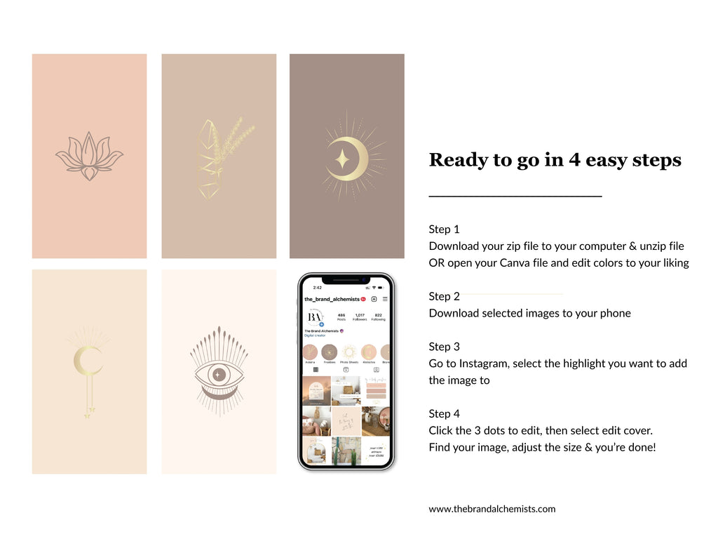 Cosmic Creator Instagram Highlight Covers