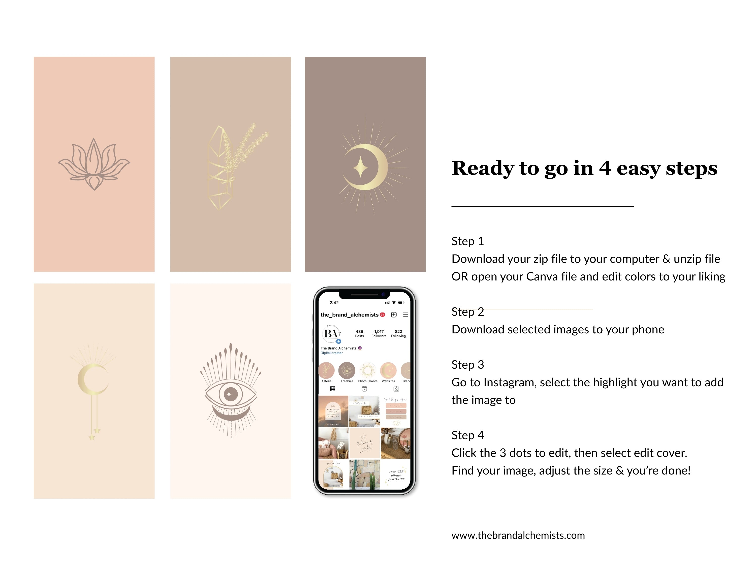 Cosmic Creator Instagram Highlight Covers