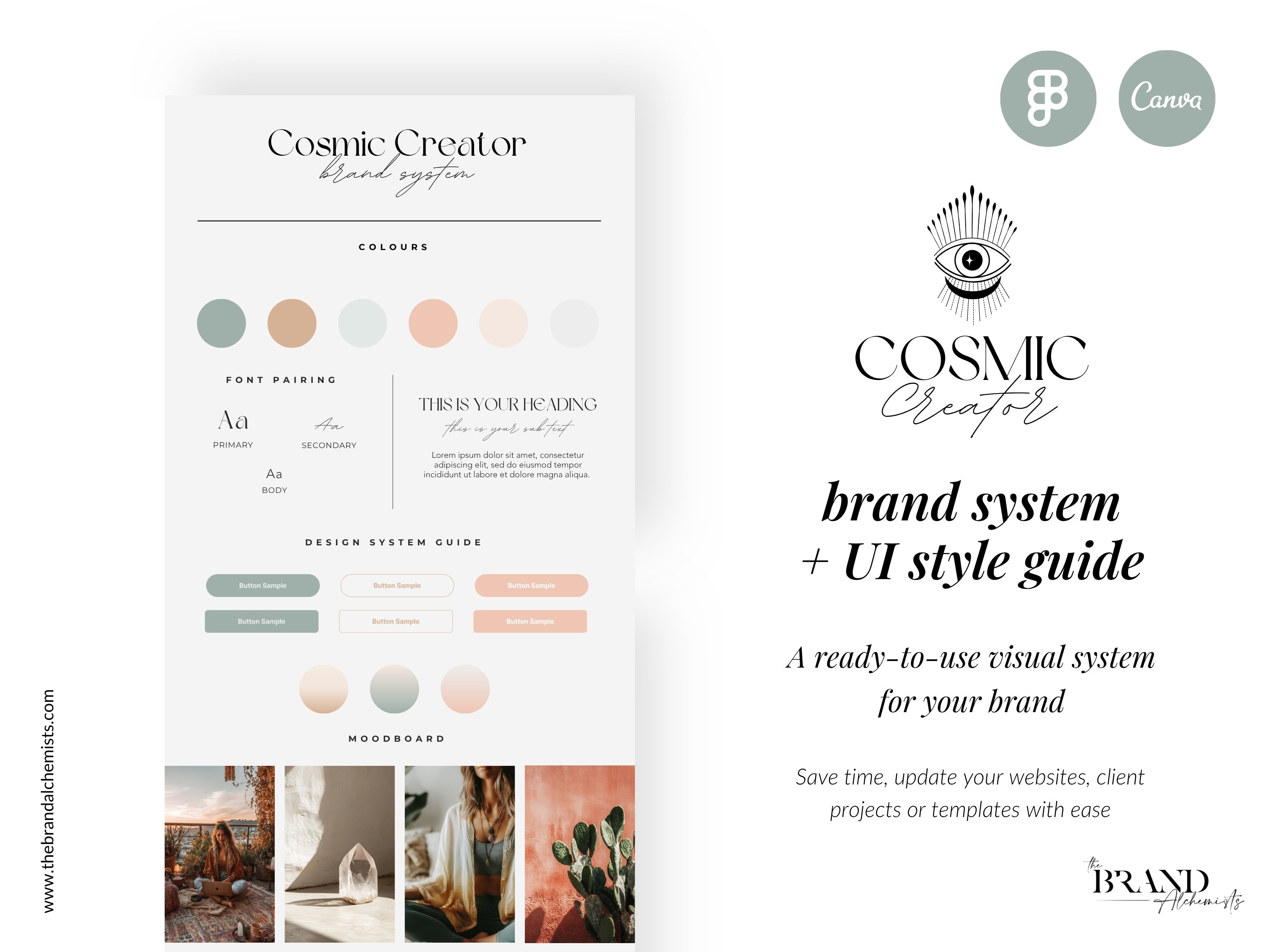 Cosmic Creator Brand System + UI Kit Vol. 2