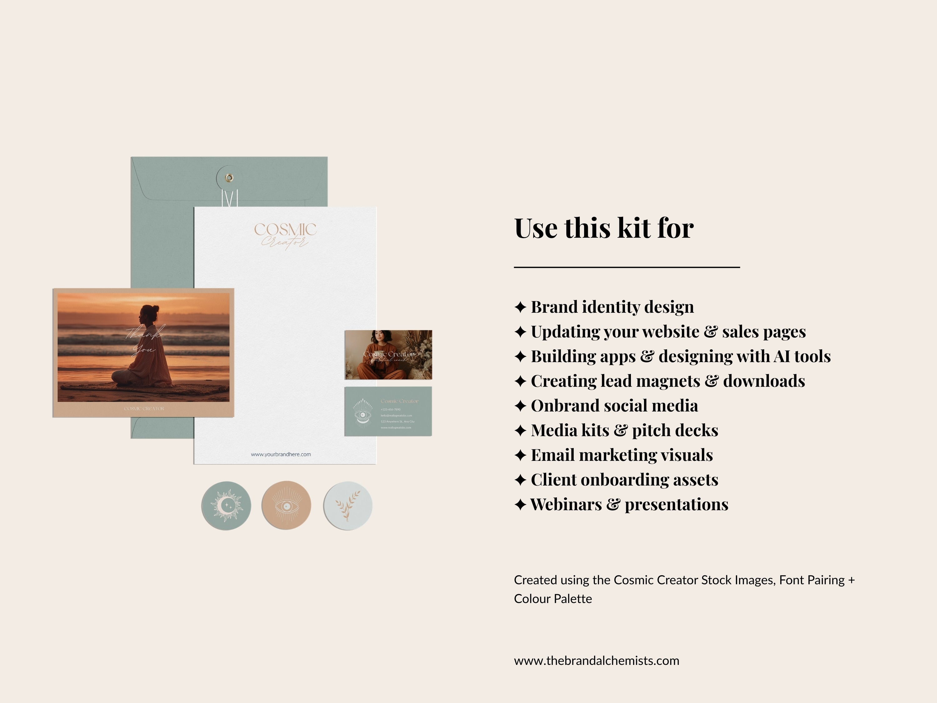 Cosmic Creator Brand System + UI Kit Vol. 2