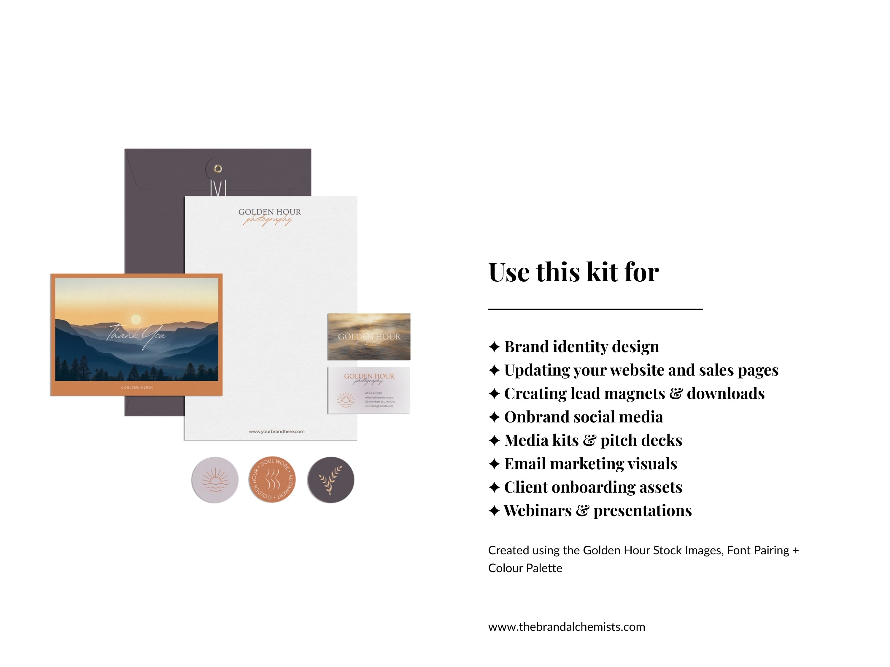 Golden Hour Mini Brand Kit Vol 2