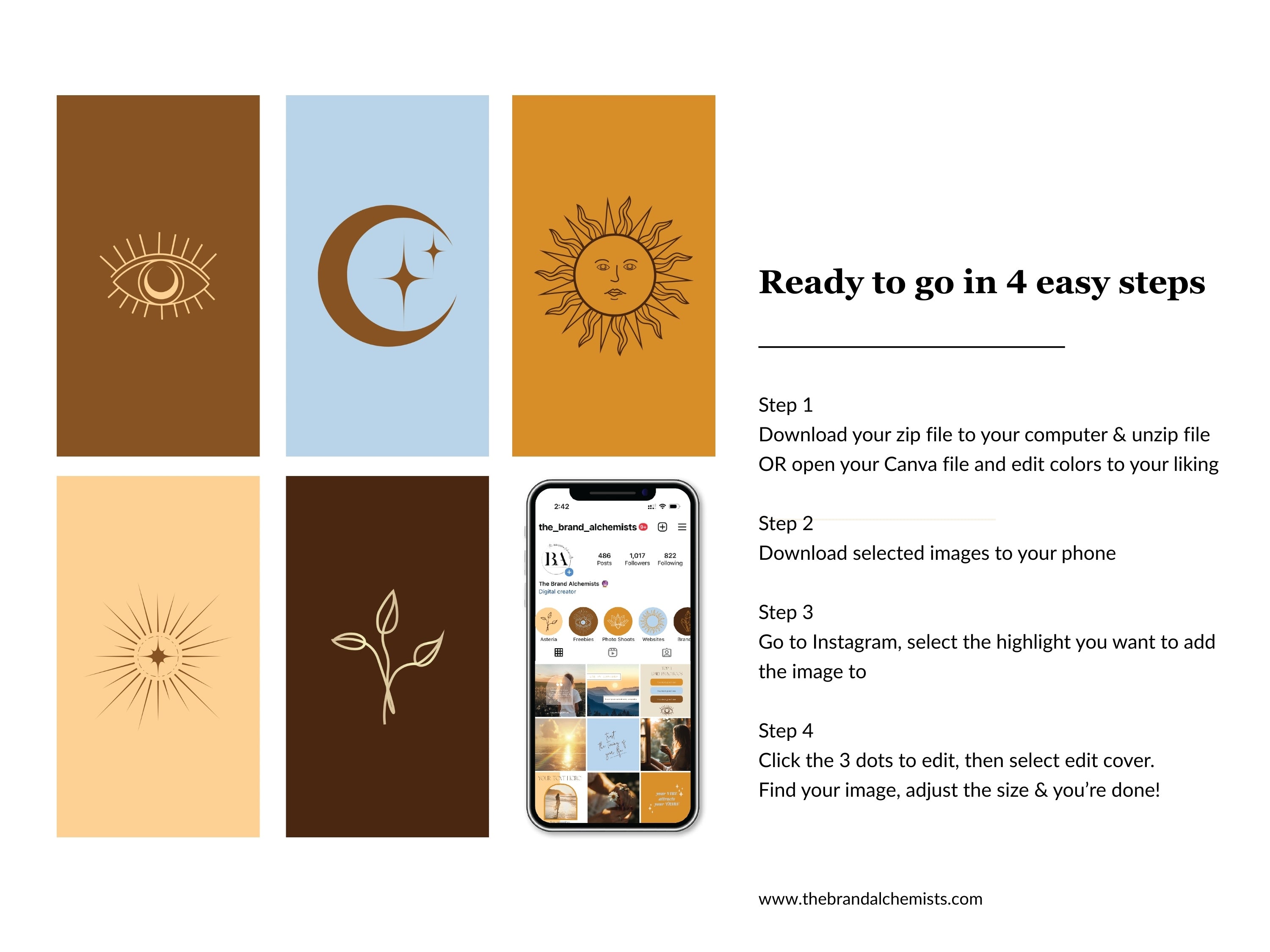 Golden Hour Instagram Highlight Covers
