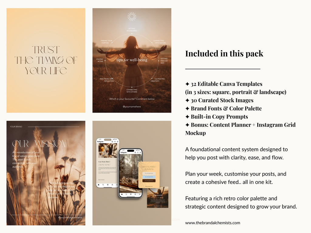 Golden Hour Instagram Foundations Templates