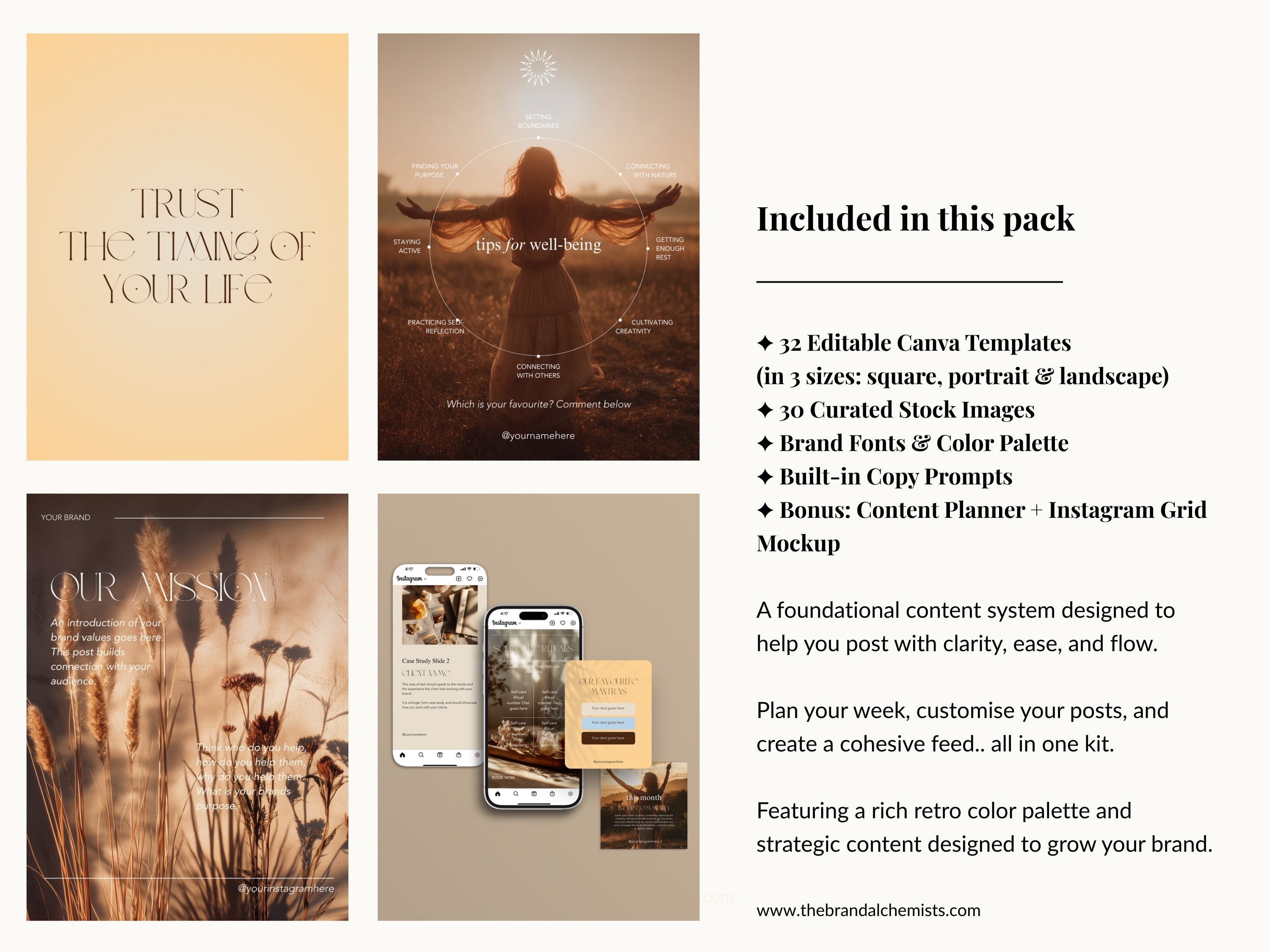 Golden Hour Instagram Foundations Templates