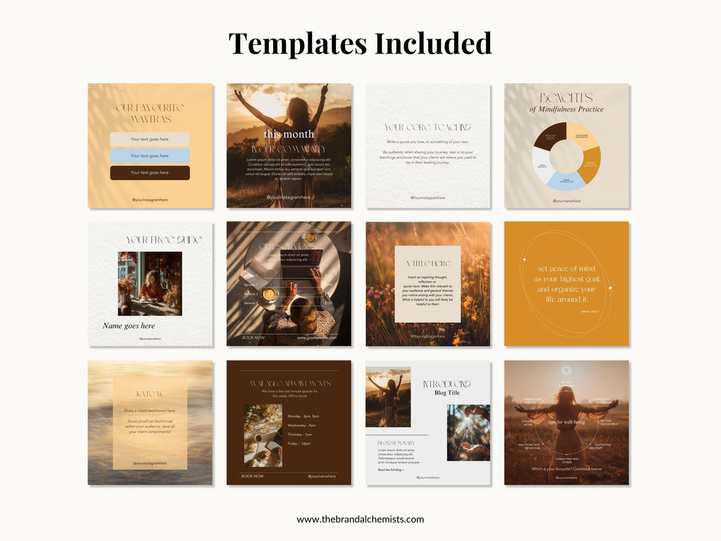 Golden Hour Instagram Foundations Templates