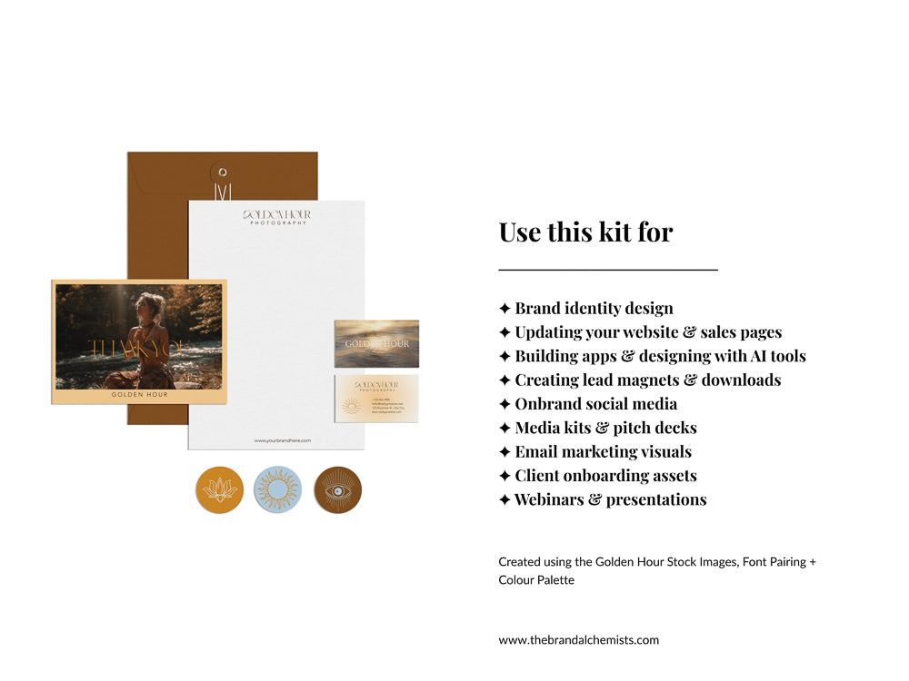 Golden Hour Brand System + UI Kit Vol. 1