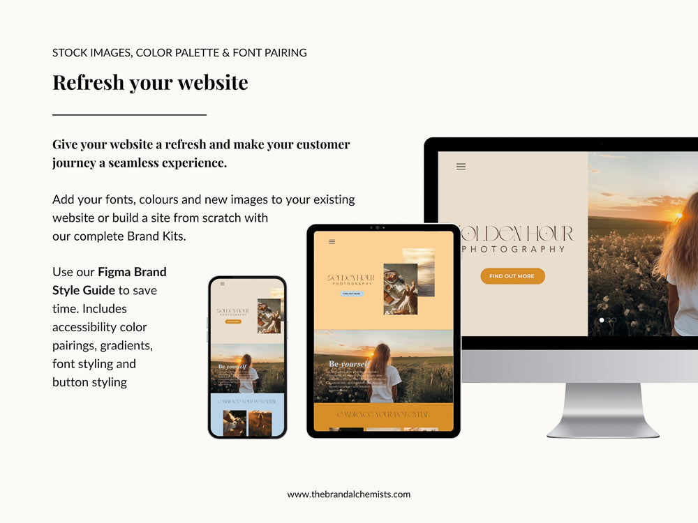 Golden Hour Brand System + UI Kit Vol. 1