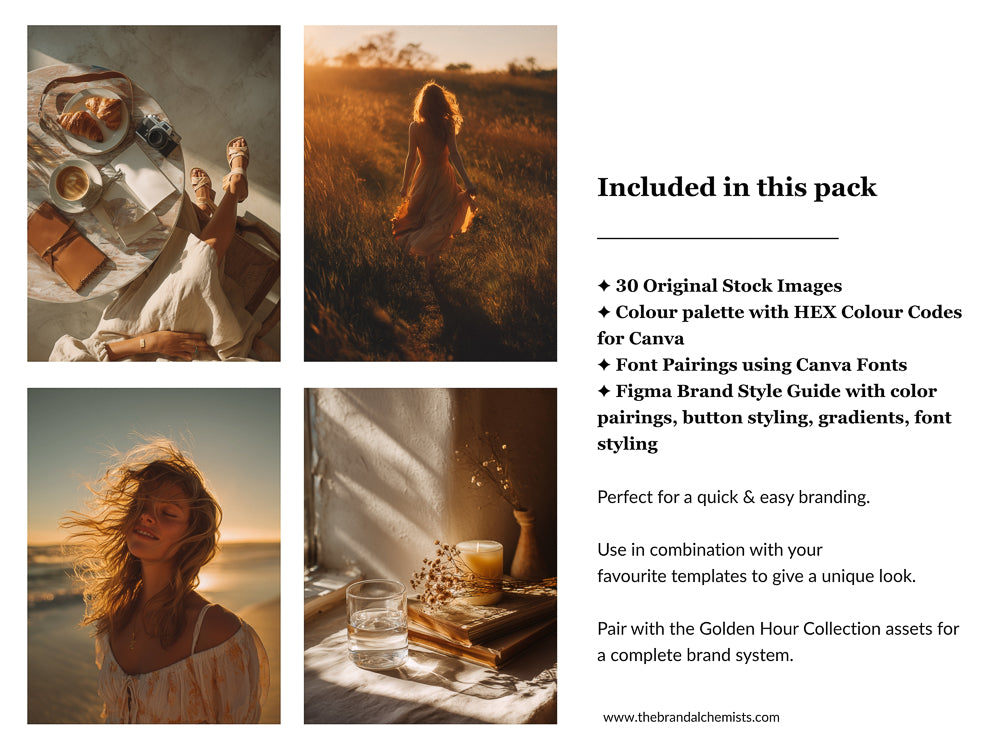 Golden Hour Brand System + UI Kit Vol. 1