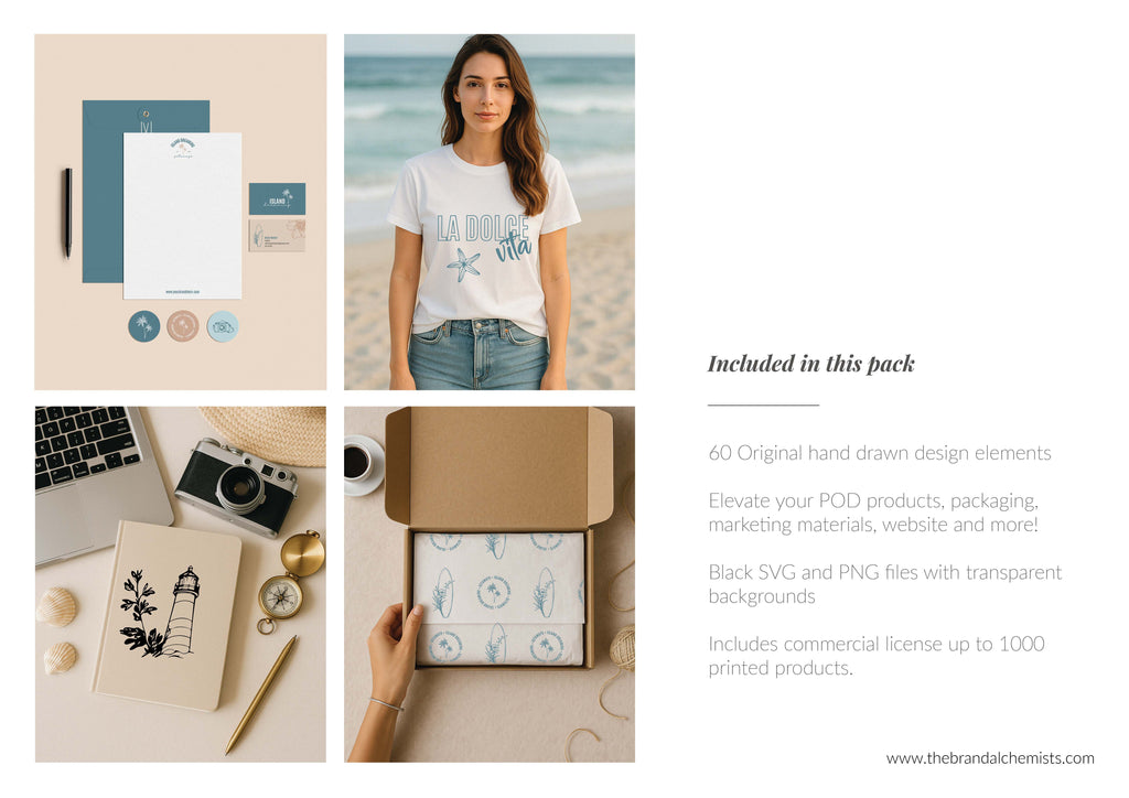 Island Dreaming SVG Design Elements