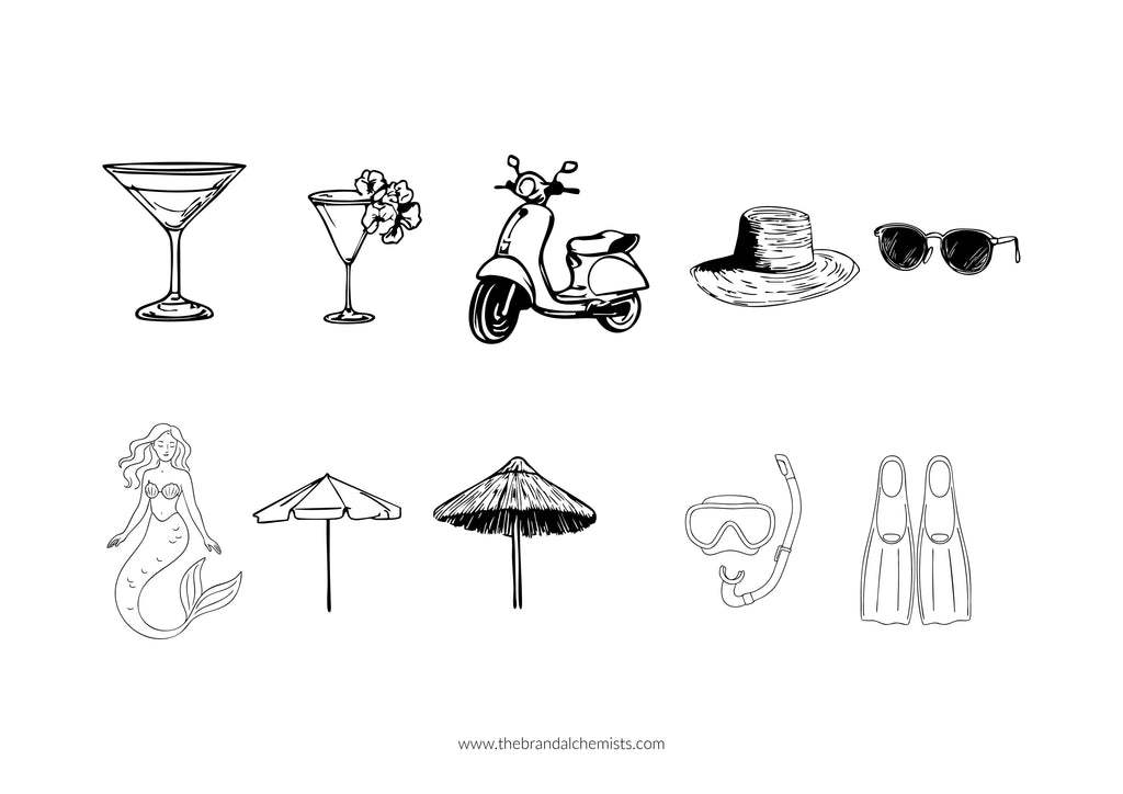 Island Dreaming SVG Design Elements