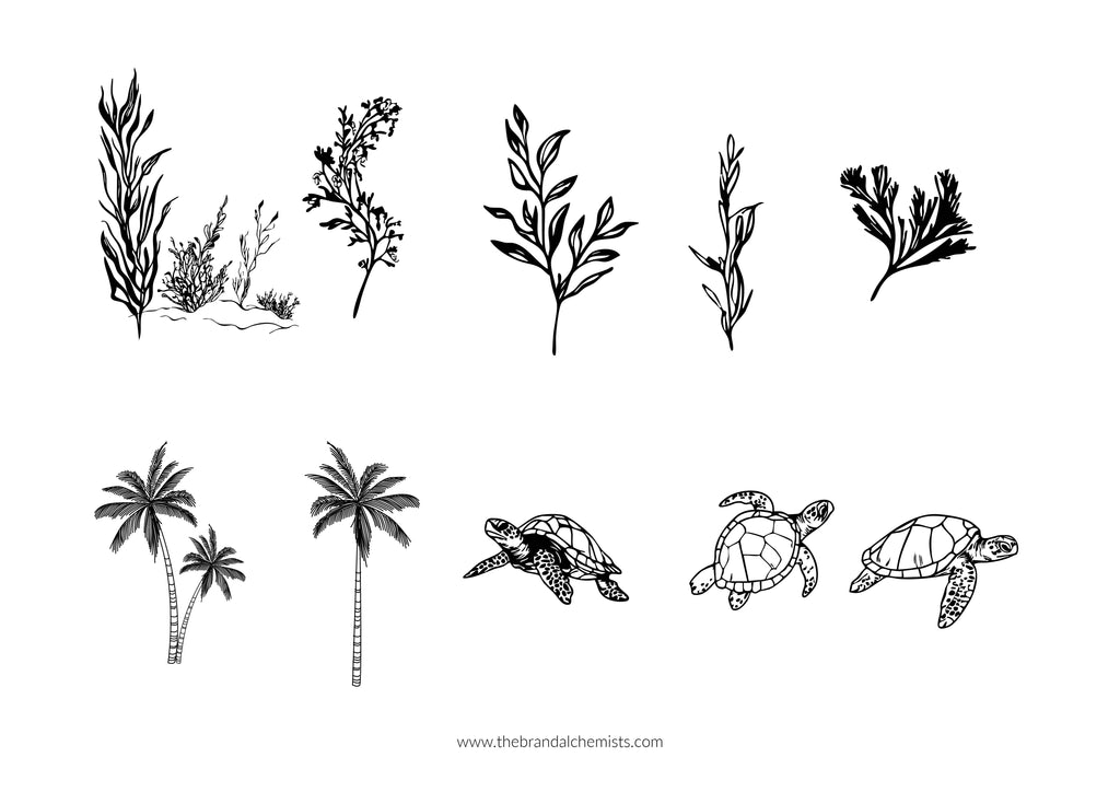 Island Dreaming SVG Design Elements