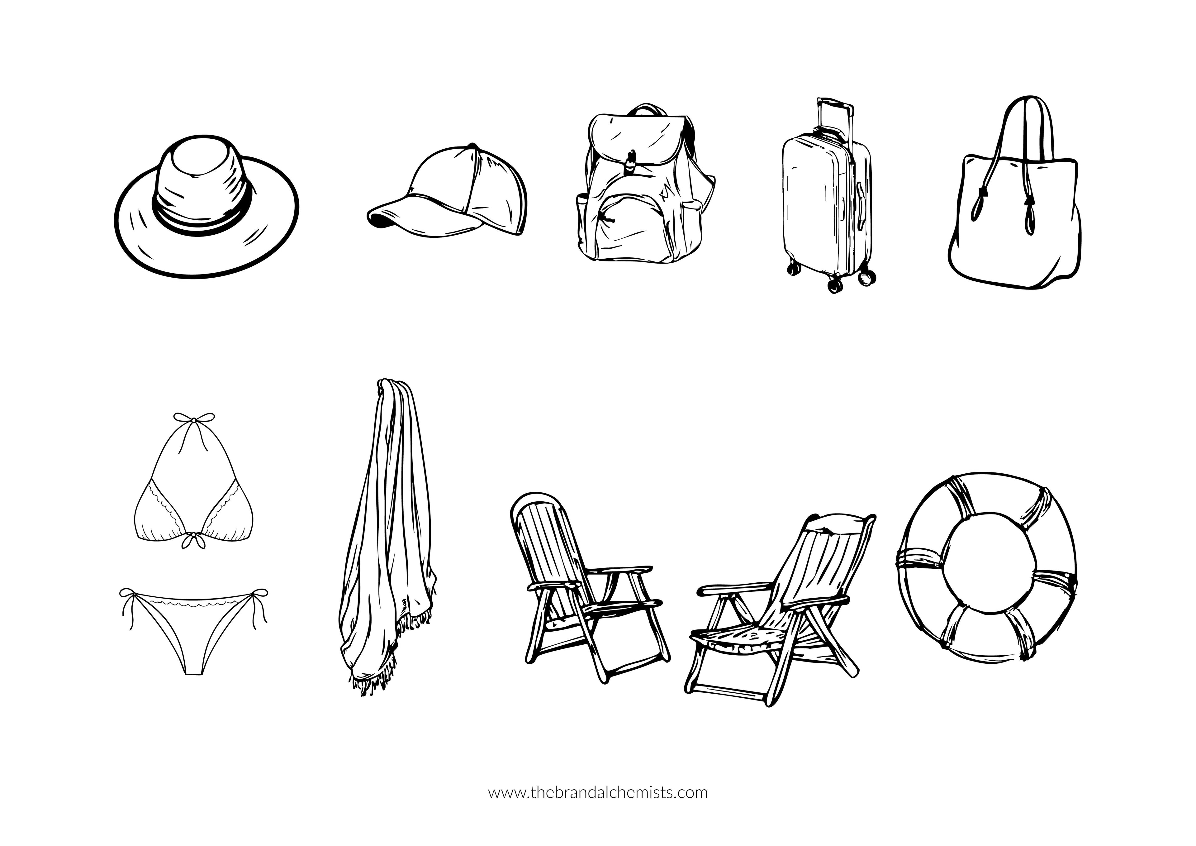 Island Dreaming SVG Design Elements