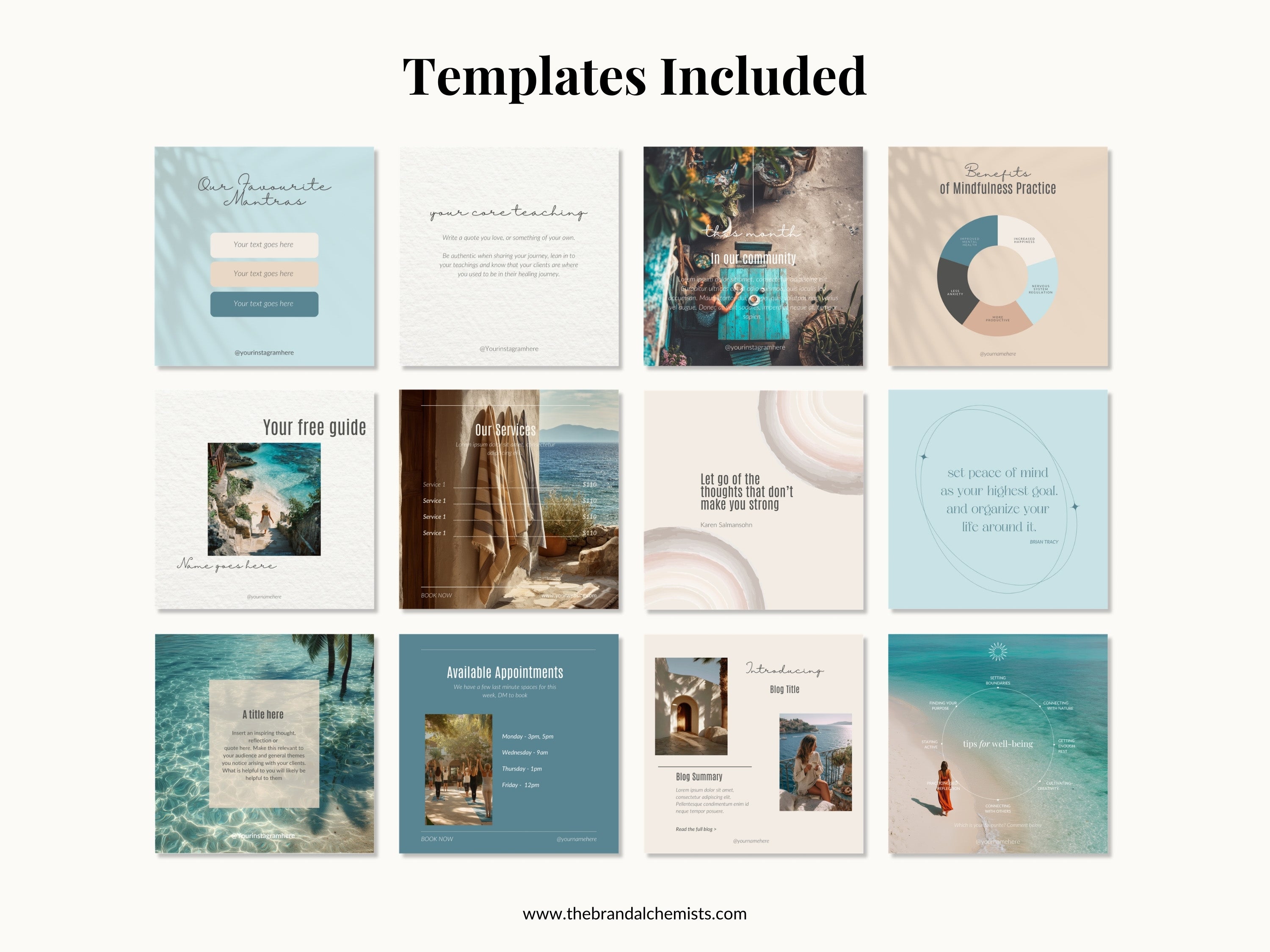 Island Dreaming Instagram Foundations Templates