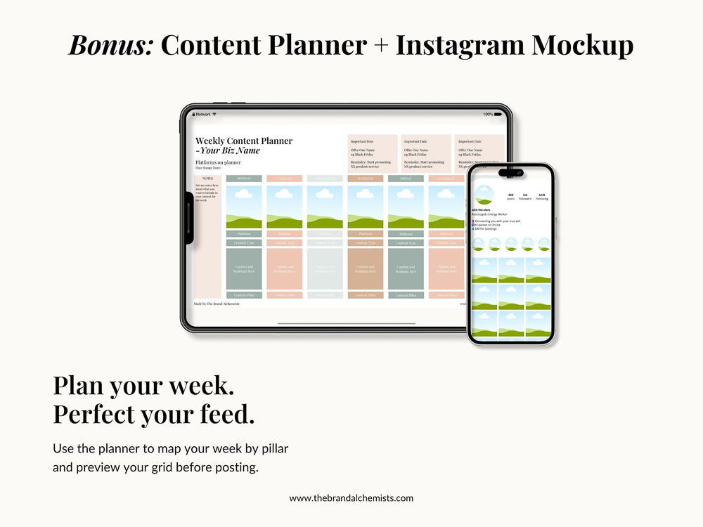 The Modern Alchemist Instagram Foundations Templates