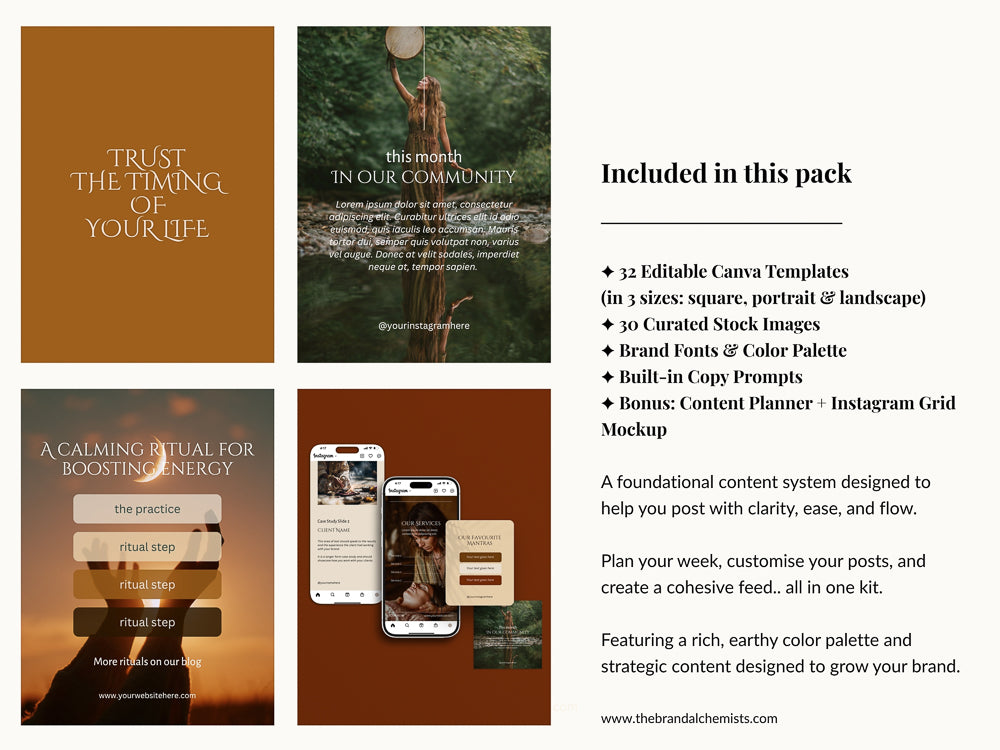 The Modern Alchemist Instagram Foundations Templates
