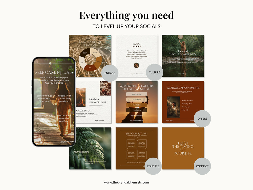 The Modern Alchemist Instagram Foundations Templates