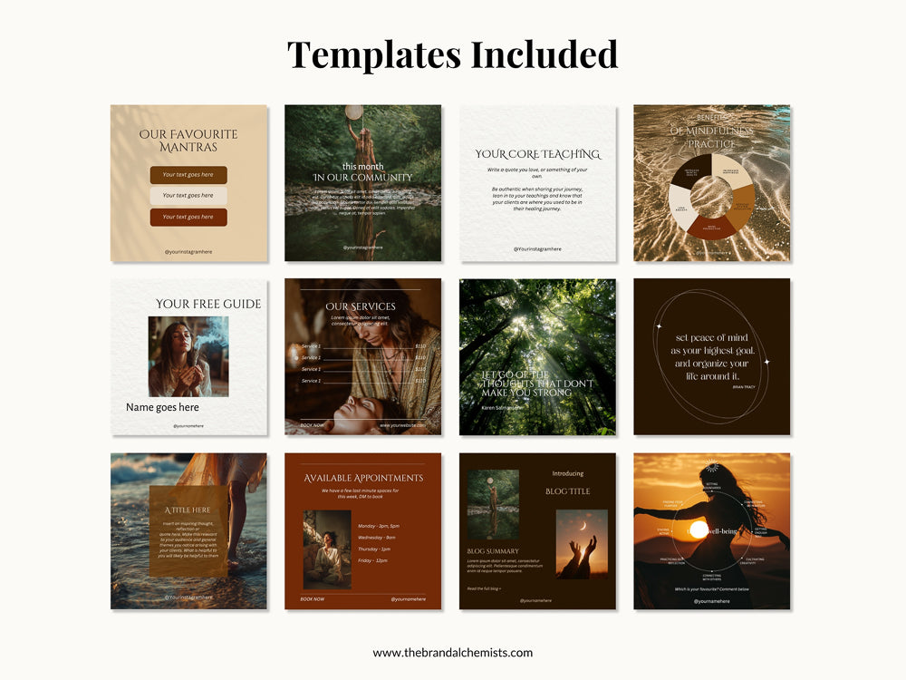 The Modern Alchemist Instagram Foundations Templates