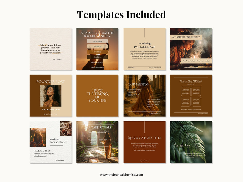 The Modern Alchemist Instagram Foundations Templates