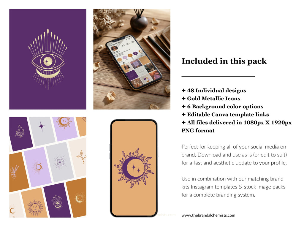 Modern Mystic Instagram Highlight Covers