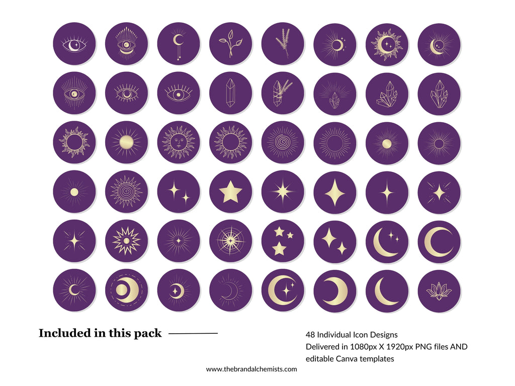 Modern Mystic Instagram Highlight Covers