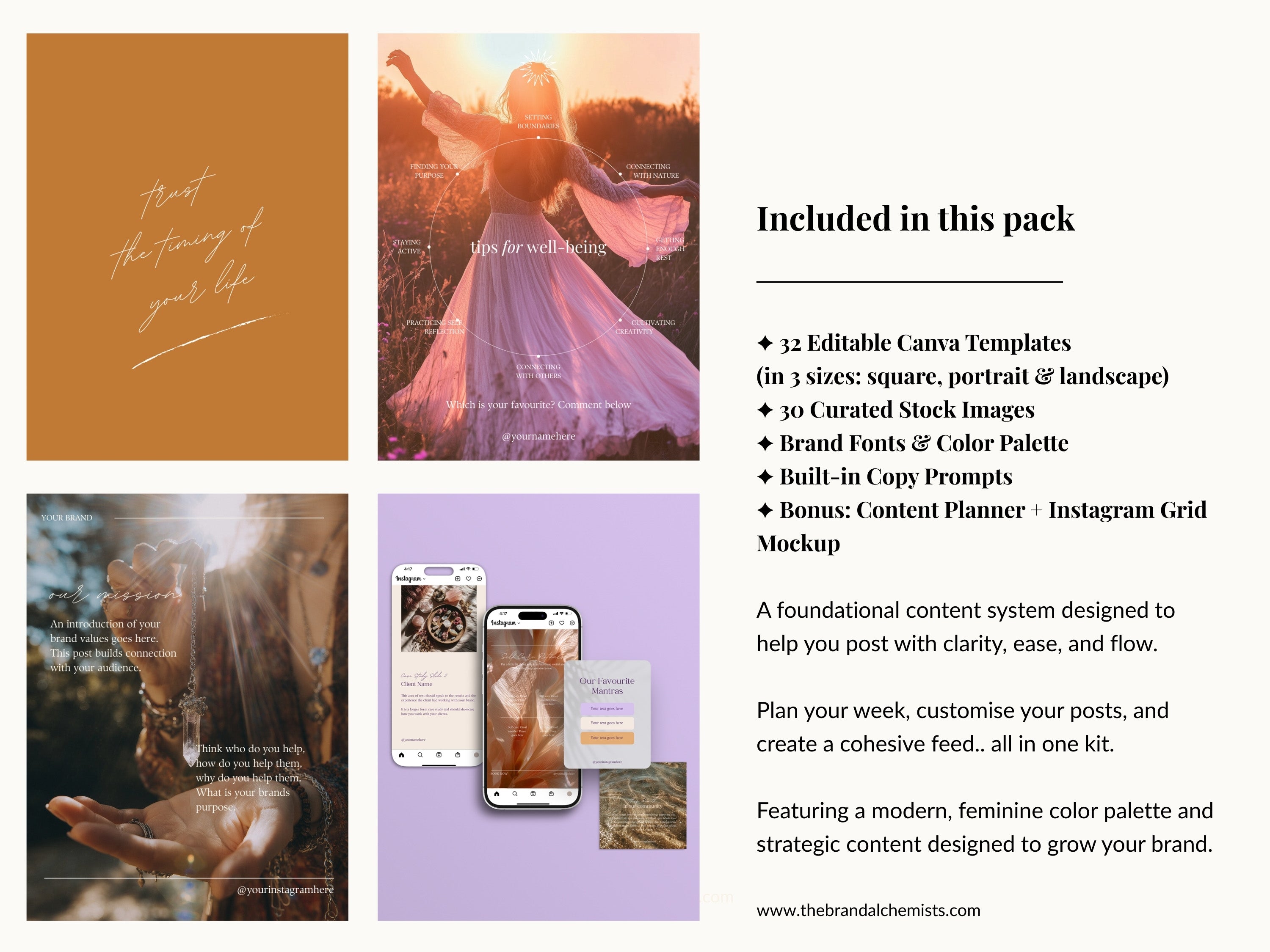 Modern Mystic Instagram Foundations Templates