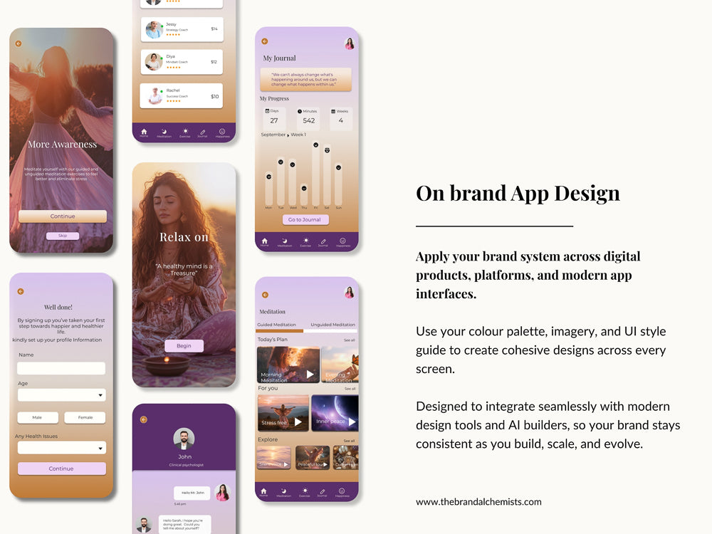 Modern Mystic Brand System + UI Kit Vol. 1