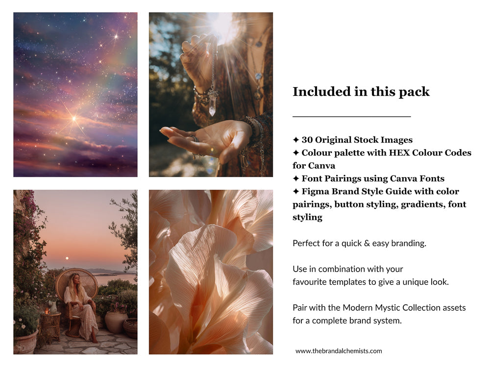Modern Mystic Brand System + UI Kit Vol. 1