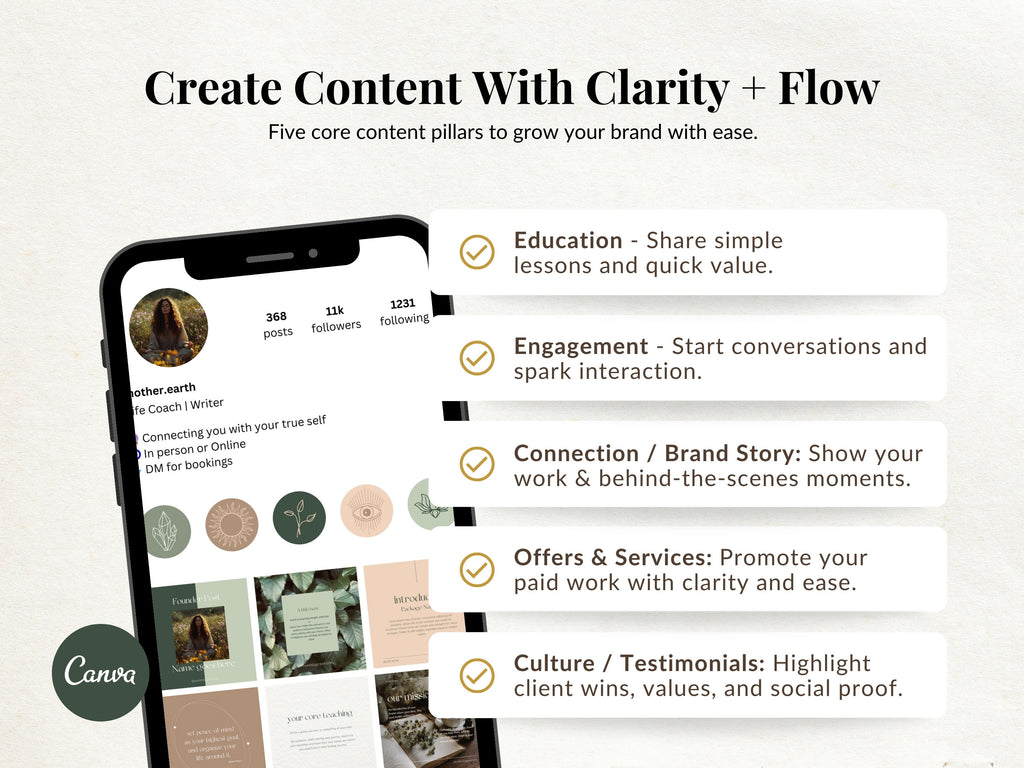 Mother Earth - Instagram Foundations Post Templates