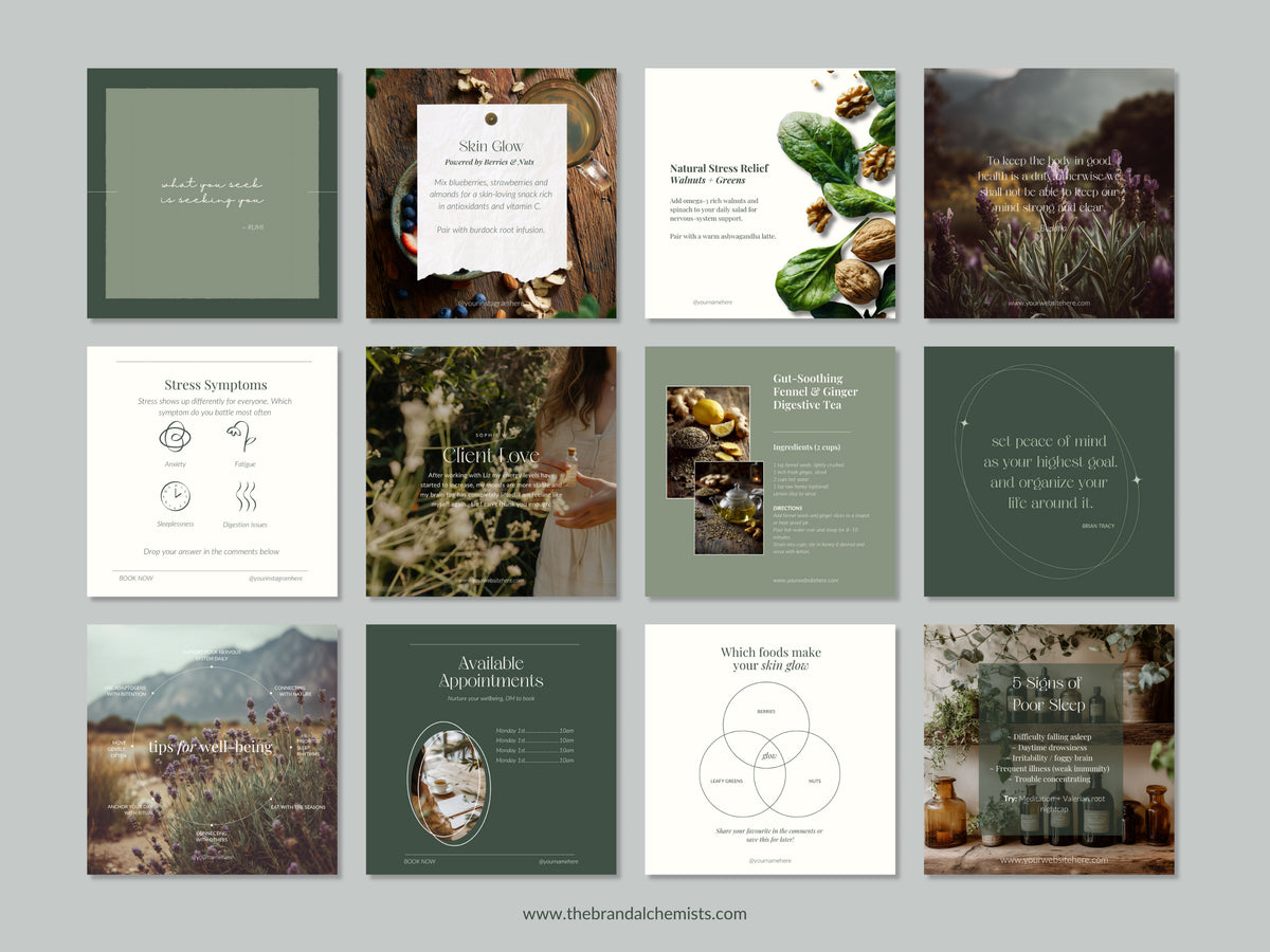 Mother earth Naturopath Instagram Templates