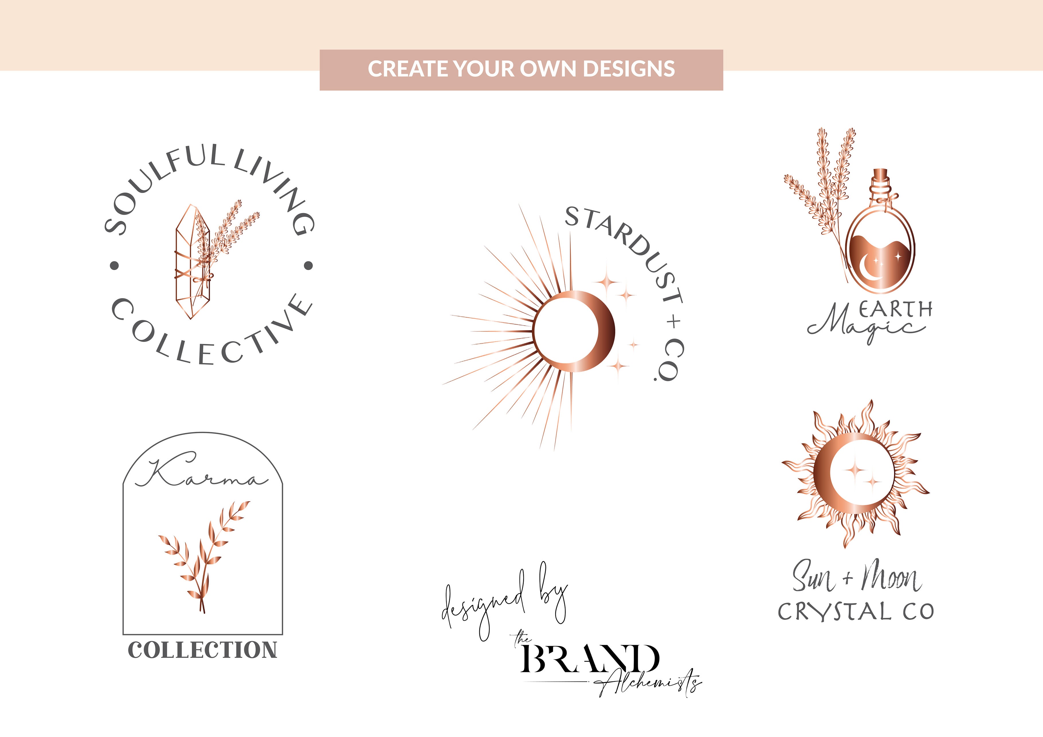 Mystical Design Elements - Metallic Copper
