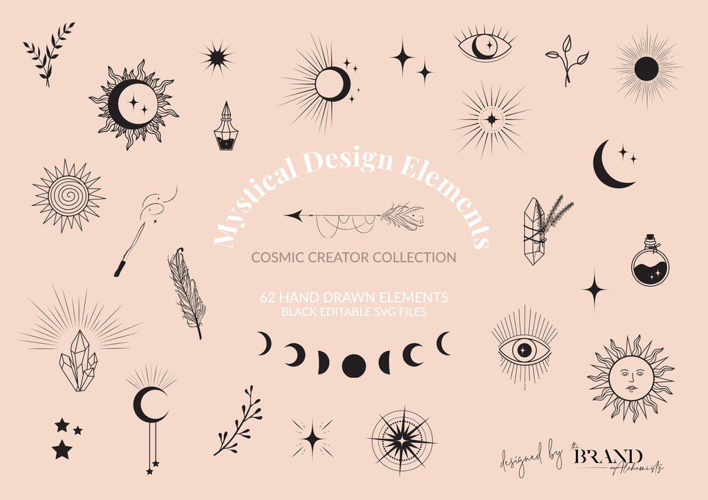 Mystical Design Elements - Editable SVG Pack