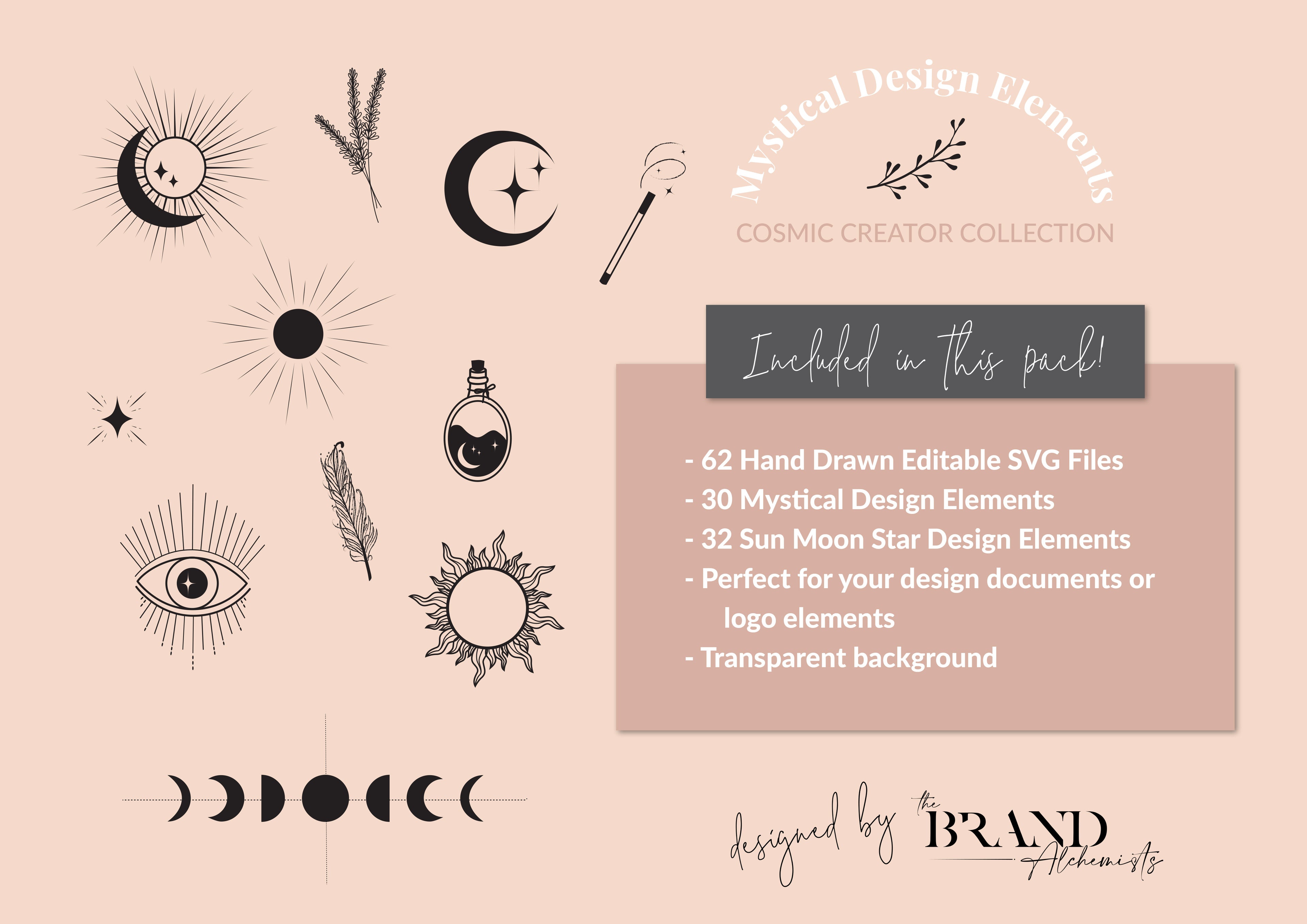Mystical Design Elements - Editable SVG Pack